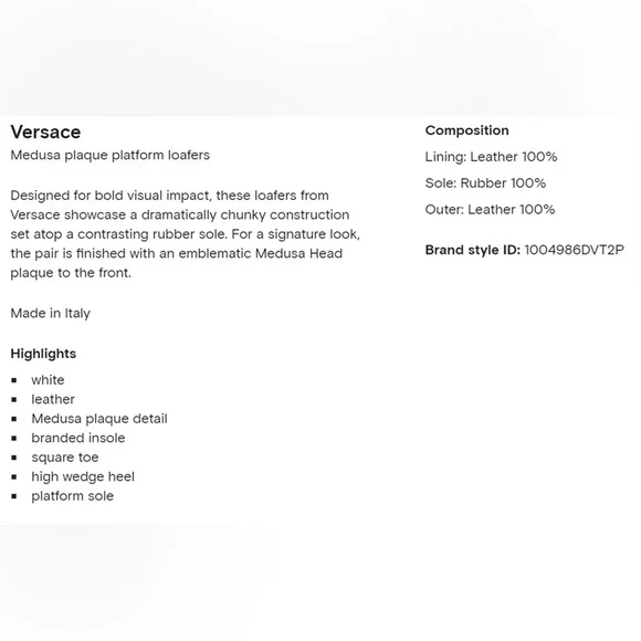 Versace: Medusa Triplatform Wedge - Picture 4 of 16